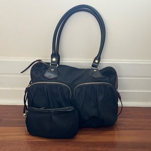 MZ wallace black nylon shoulder bag